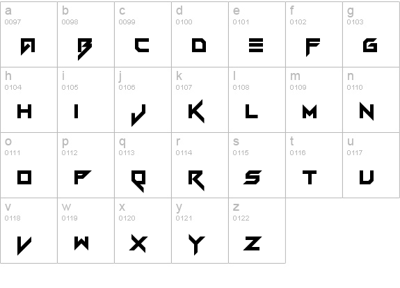 Vermin Vibes Regular lowercase a-z preview