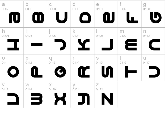 Vertigo 2 BRK lowercase a-z preview