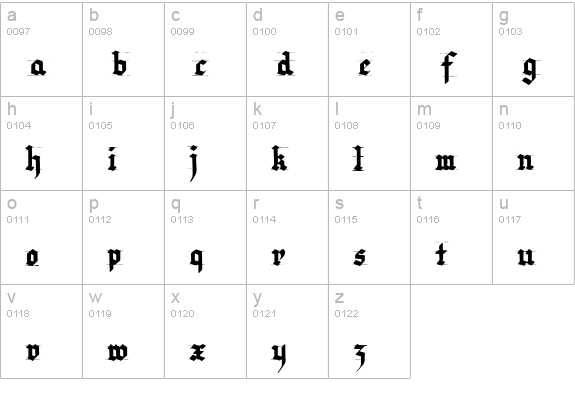 Very Christmess lowercase a-z preview