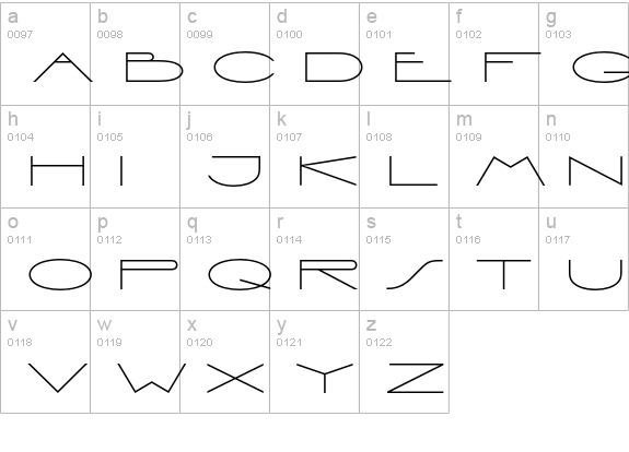 Vienna Extended Std lowercase a-z preview