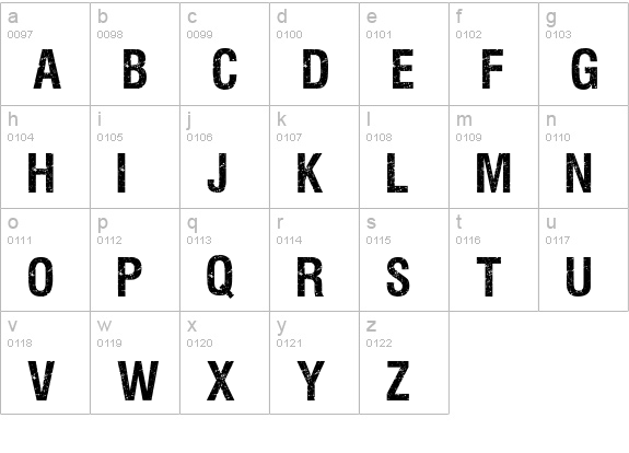 VIPER NORA lowercase a-z preview