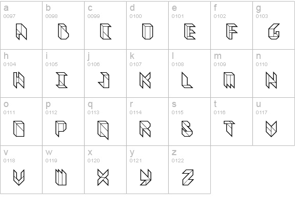 Vitreous Heavy lowercase a-z preview