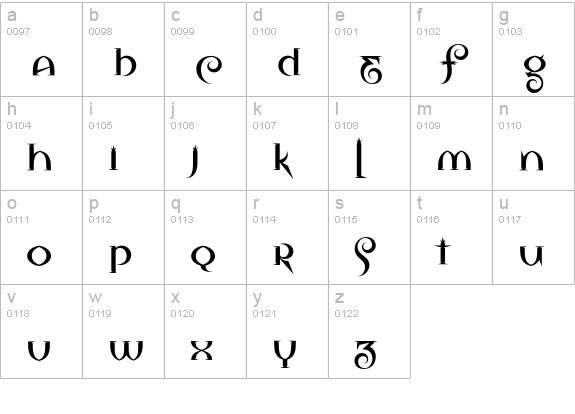 Vitriol lowercase a-z preview