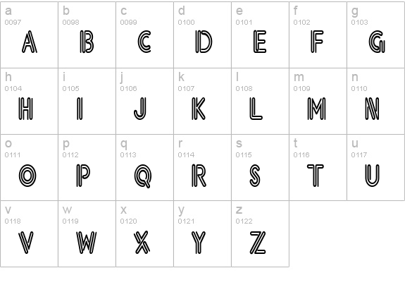 Voltage Thin Normal lowercase a-z preview