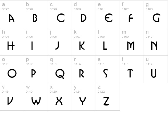 Vongole lowercase a-z preview