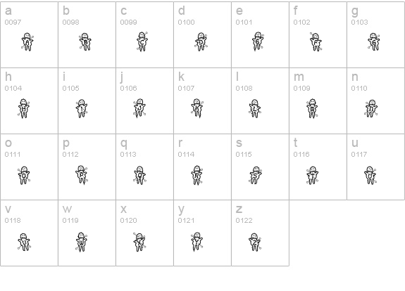 VoodooDollsPinned lowercase a-z preview