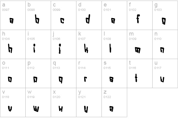 VTC Bad DataTrip Bold lowercase a-z preview