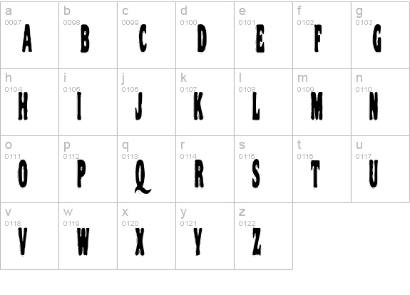 VTC NightOfTheStretchedDead lowercase a-z preview