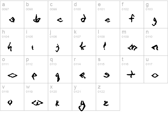 VTC SeeJoBreak Regular lowercase a-z preview