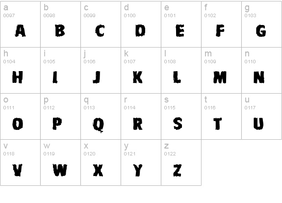 VTCBadNausea Regular lowercase a-z preview