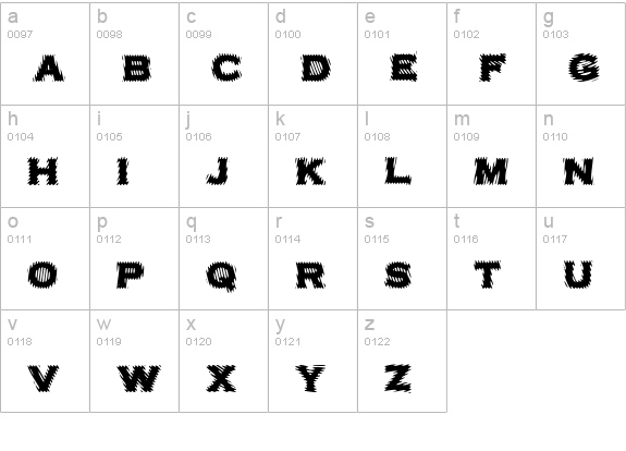 VTCBadPlating Regular lowercase a-z preview