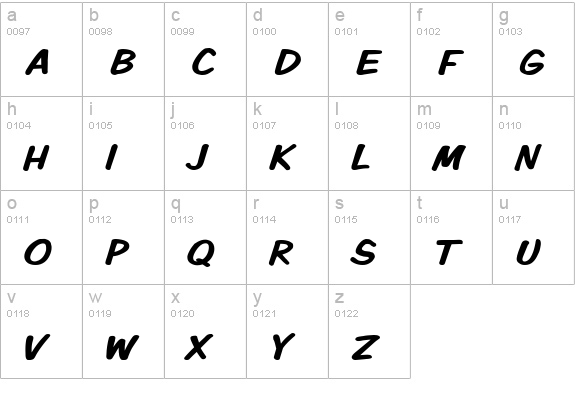VTCKomixationSC lowercase a-z preview