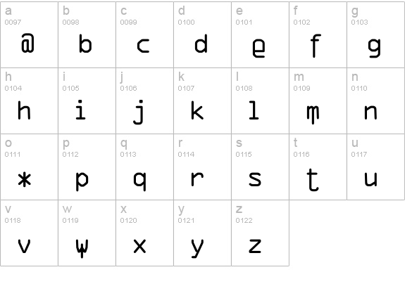 VTDigitDog Pig lowercase a-z preview