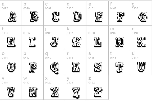 VTKS COLAGEM lowercase a-z preview