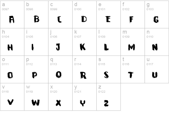 VTKS DOWNTOWN lowercase a-z preview