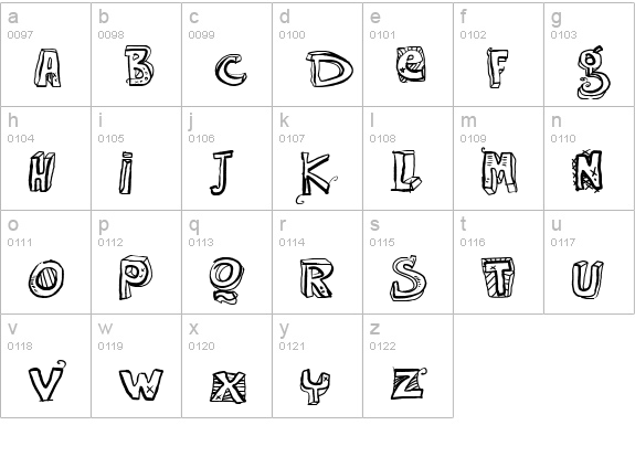 VTKS EASY WAY lowercase a-z preview