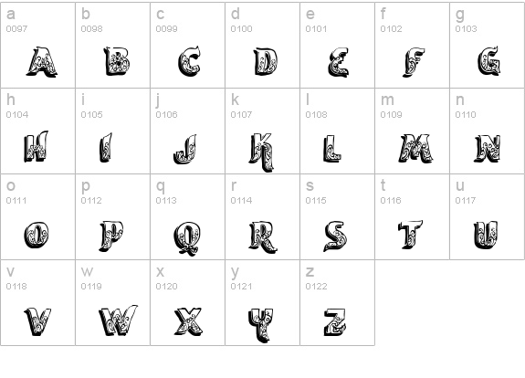 vtks encantar lowercase a-z preview