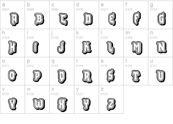 VTKS FURIOUS lowercase a-z preview