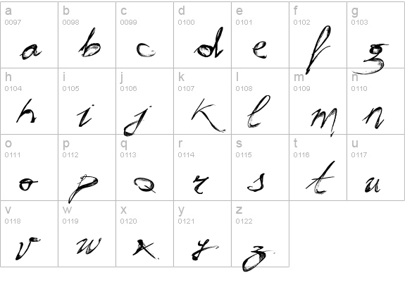 Vtks Hunt lowercase a-z preview