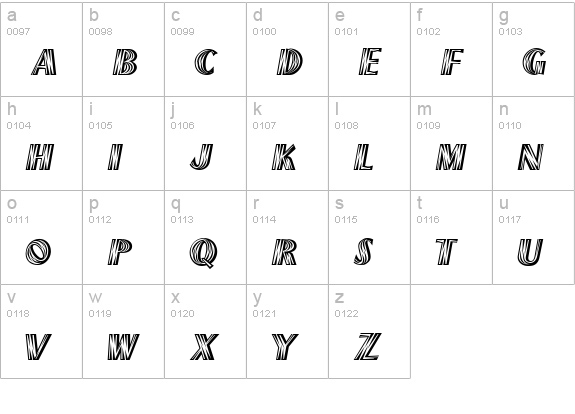 wagner lowercase a-z preview