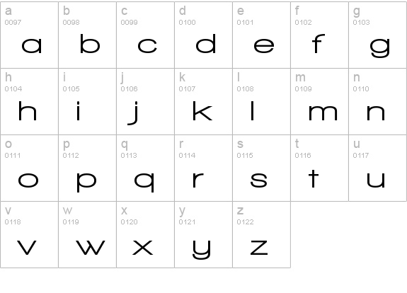 Walkway Expand UltraBold lowercase a-z preview