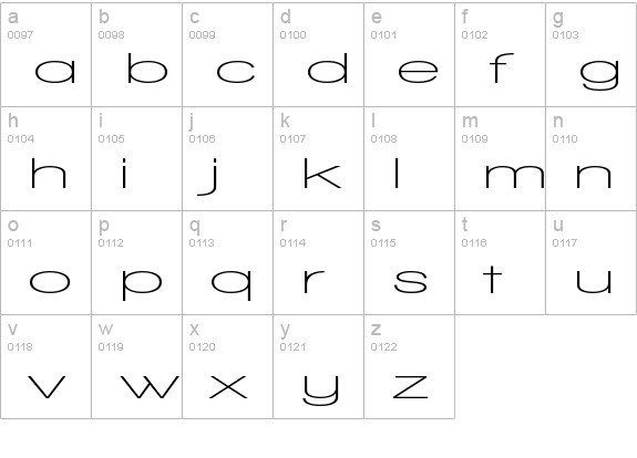 Walkway UltraExpand SemiBold lowercase a-z preview