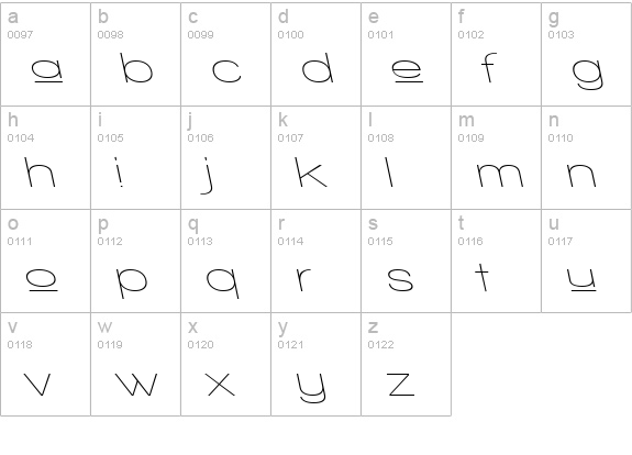 Walkway Upper Expand RevOb lowercase a-z preview