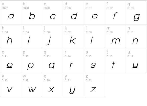 Walkway Upper Oblique Bold lowercase a-z preview