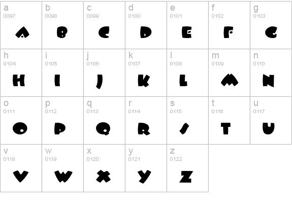 WampumExtended Normal lowercase a-z preview