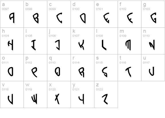 Warner bros 1982 lowercase a-z preview