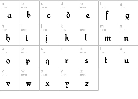 Washington Text Regular lowercase a-z preview