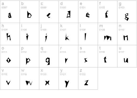 WC Speed Bta lowercase a-z preview
