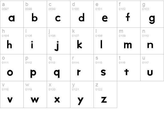 week (sRB) lowercase a-z preview
