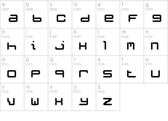 Weird Science NBP Regular lowercase a-z preview