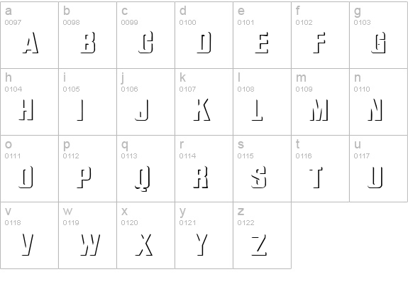 WhatA Regular lowercase a-z preview