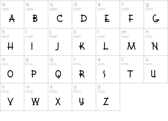 WigwamNF Medium lowercase a-z preview