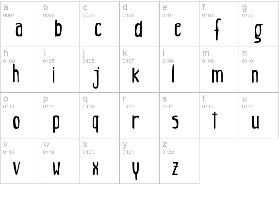 Wild Jungle lowercase a-z preview