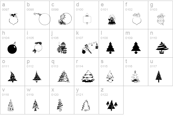 wmchristmas3 lowercase a-z preview