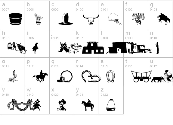 wmwestern1 lowercase a-z preview