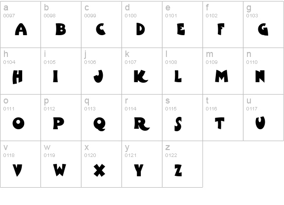 Wooden Shoe Revue NF lowercase a-z preview