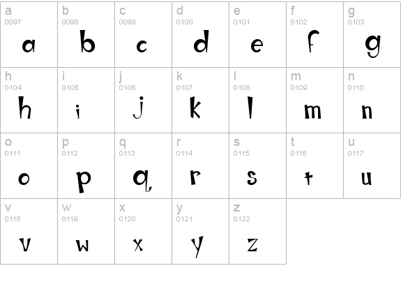 Work Or Spoon lowercase a-z preview