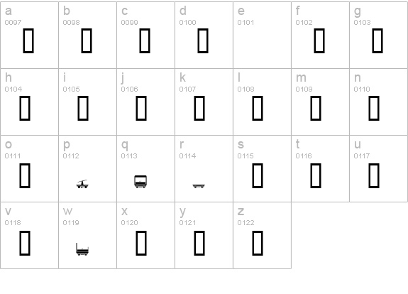 WorkTrain lowercase a-z preview
