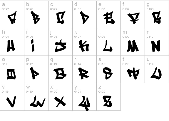 Writers fat lowercase a-z preview