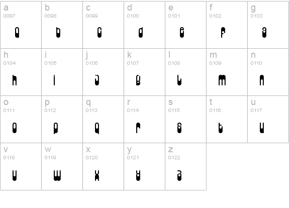 Wunderland lowercase a-z preview