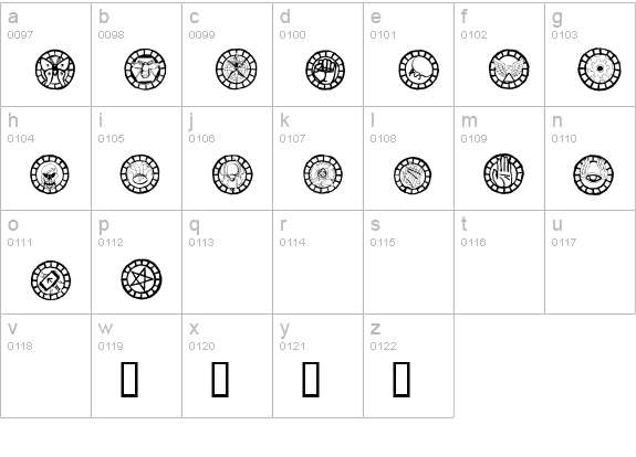 WWChangelingBats lowercase a-z preview