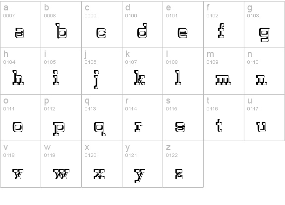 WyomingPastadShadLeft lowercase a-z preview