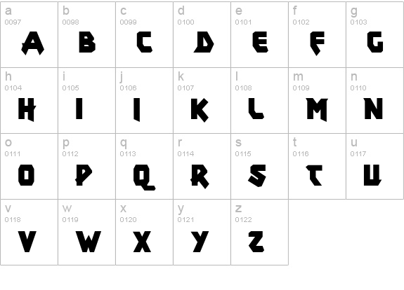 xar lowercase a-z preview