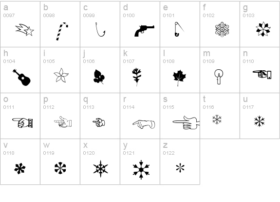 XBobsExtraPictures lowercase a-z preview