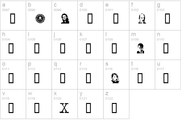 Xcast lowercase a-z preview