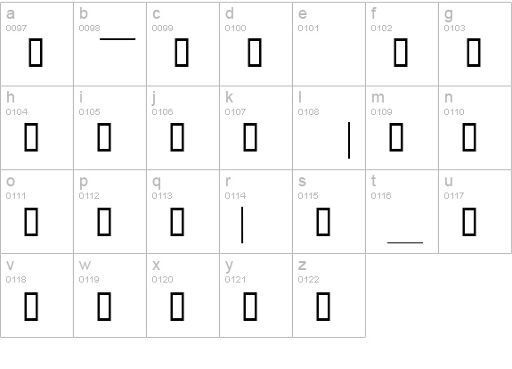 XChessNutTwo lowercase a-z preview